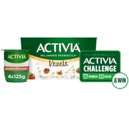 Albert Heijn Activia Yoghurt vezels haver walnoot 4-pack aanbieding