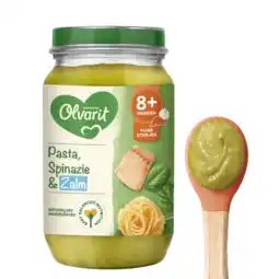 Albert Heijn Olvarit Pasta, spinazie en zalm 8m+ aanbieding