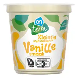Albert Heijn AH Terra Kleintje soja dessert vanille aanbieding