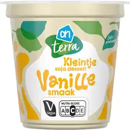 Albert Heijn AH Terra Kleintje soja dessert vanille aanbieding