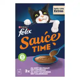 Albert Heijn Felix Sauce time met kip- of zalmsmaak aanbieding
