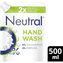 Albert Heijn Neutral Handzeep 0% navulverpakking aanbieding