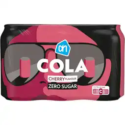 Albert Heijn AH Cola zero sugar cherry 6-pack aanbieding