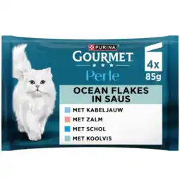 Albert Heijn Gourmet Perle ocean flakes in saus aanbieding