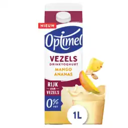 Albert Heijn Optimel Drinkyoghurt vezels mango ananas aanbieding