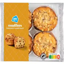 Albert Heijn AH Muffins banaan walnoot aanbieding