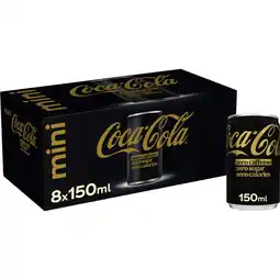 Albert Heijn Coca-Cola Zero caffeine zero sugar mini 8-pack aanbieding