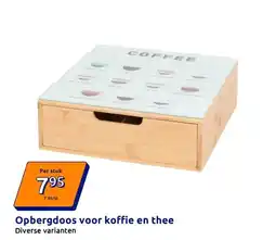 Action Opbergdoos voor koffie en thee aanbieding