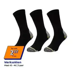 Action Werksokken aanbieding