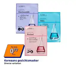 Action Koreaans gezichtsmasker aanbieding