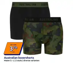 Action Australian boxershorts aanbieding