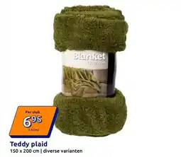 Action Teddy plaid aanbieding