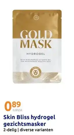 Action Skin Bliss hydrogel gezichtsmasker aanbieding