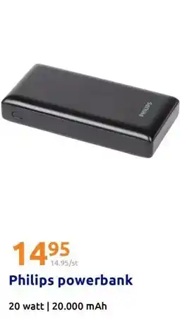 Action Philips powerbank aanbieding