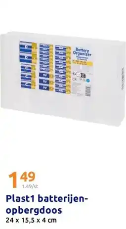 Action Plast1 batterijen-opbergdoos aanbieding