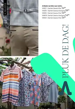 Van Dal Mannenmode Artikelen van links naar rechts: aanbieding