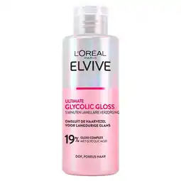 Kruidvat L'Oréal Paris Elvive Glycolic Gloss 5 Minuten Lamellaire Verzorging aanbieding