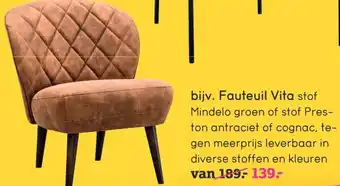 Leen Bakker Fauteuil Vita aanbieding