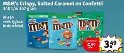 Kruidvat M&M's Crispy, Salted Caramel en Confetti aanbieding