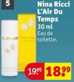 Kruidvat Nina Ricci L'Air Du Temps aanbieding