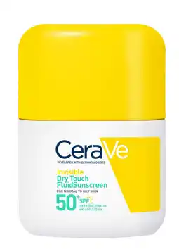 De Online Drogist CeraVe Invisible Dry Touch Fluid Sunscreen SPF 50+ 50ML aanbieding