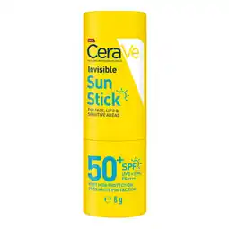 De Online Drogist CeraVe Invisible Sun Stick SPF50 8GR aanbieding