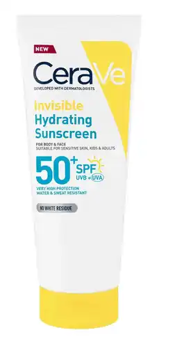 De Online Drogist CeraVe Invisible Hydrating Sunscreen SPF 50 76ML aanbieding