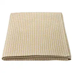 IKEA Een beige gokvÄllÅ tafelkleed met een mozaïekruitpatroon, gemaakt van 90% katoen en 10% jute aanbieding