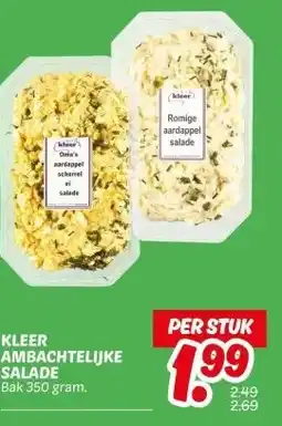 Dekamarkt KLEER AMBACHTELIJKE SALADE aanbieding