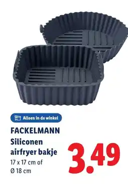 Lidl Fackelmann siliconen airfryer bakje aanbieding