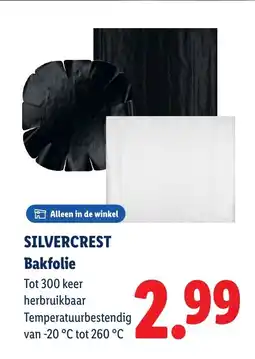 Lidl Silvercrest bakfolie aanbieding