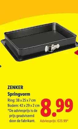 Lidl Zenker springvorm aanbieding