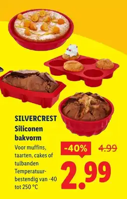 Lidl Silvercrest siliconen bakvorm aanbieding