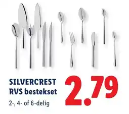 Lidl Silvercrest rvs bestekset aanbieding
