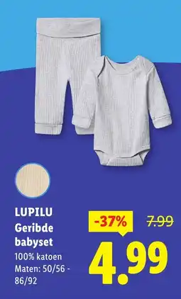 Lidl Lupilu geribde babyset aanbieding