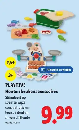 Lidl Playtive houten keukenaccessoires aanbieding