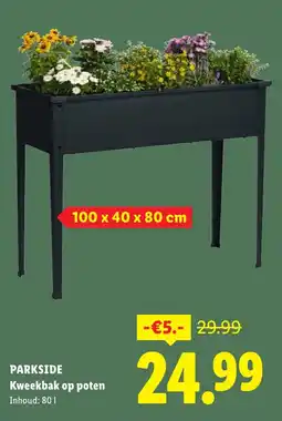 Lidl Parkside kweekbak op poten aanbieding