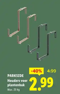 Lidl Parkside houders voor plantenbak aanbieding