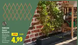 Lidl Parkside houten plantenrek aanbieding