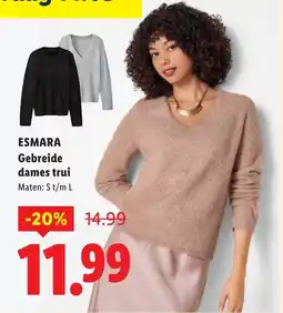 Lidl Esmara gebreide dames trui aanbieding