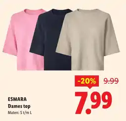Lidl Esmara dames top aanbieding