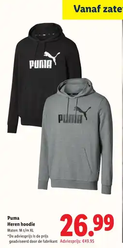 Lidl Puma heren hoodie aanbieding