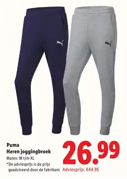 Lidl Puma heren joggingbroek aanbieding