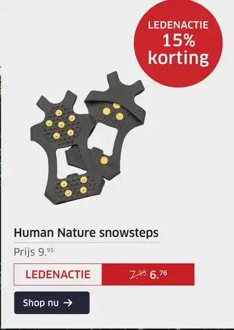 ANWB Human Nature snowsteps aanbieding