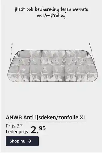 ANWB ANWB Anti ijsdeken/zonfolie XL aanbieding