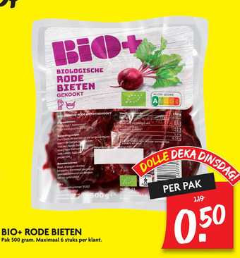 Dekamarkt Bio+ Rode Bieten aanbieding