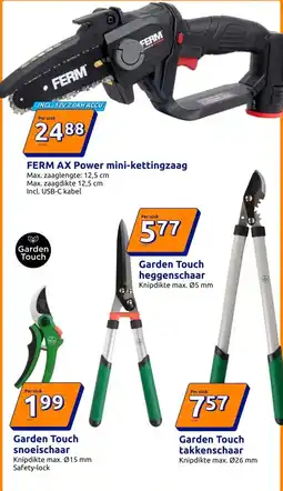Action FERM AX Power mini-kettingzaag aanbieding