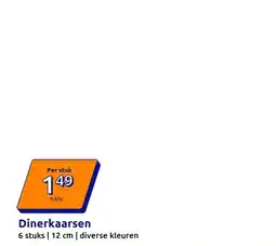 Action Dinerkaarsen aanbieding