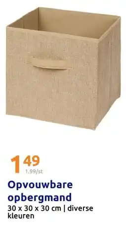 Action Opvouwbare opbergmand aanbieding