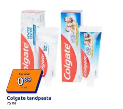 Action Colgate tandpasta White Teeth aanbieding